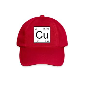 Kupfer Element Stil - Baseballkappe - klassisch Rot - Vorne