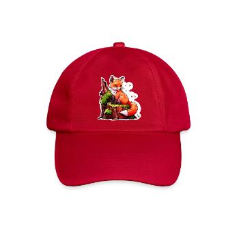 Niedlicher kleiner Fuchs (Comic-Aquarell) - Baseballkappe - klassisch Rot - Vorne