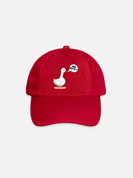 SELBSTBEWUSSTSEIN GANS WIE BITTE - Baseballkappe - klassisch Rot