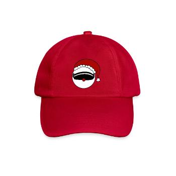Weihnachtsmann  Helm  - Baseballkappe - klassisch Rot - Vorne