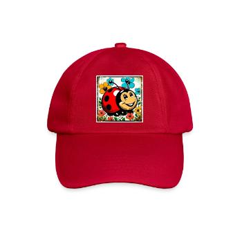 Marienkäfer - Baseballkappe - klassisch Rot - Vorne