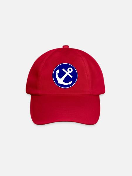 Anker Symbol - Baseballkappe - klassisch Rot