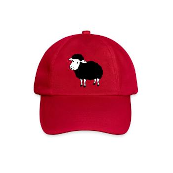schwarzes Schaf - Baseballkappe - klassisch Rot - Vorne