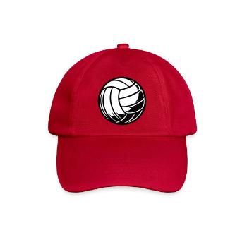 Volleyball Ball - Baseballkappe - klassisch Rot - Vorne