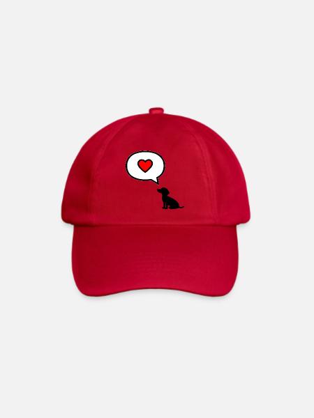Liebeserklärung Hunde - Baseballkappe - klassisch Rot