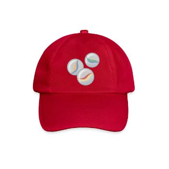 Kreis-Schwünge in Pastellfarben Murmeln - Baseballkappe - klassisch Rot - Vorne