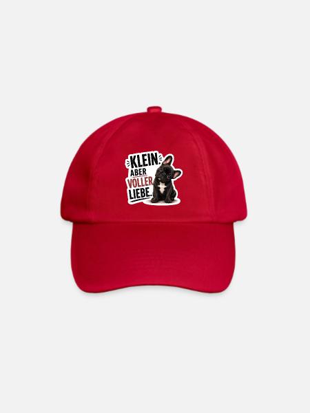 Frenchie Klein aber voller Liebe - Baseballkappe - klassisch Rot