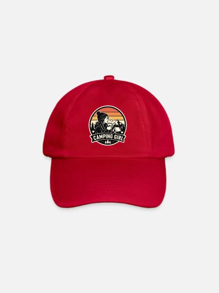 Camping Girl - Baseballkappe - klassisch Rot