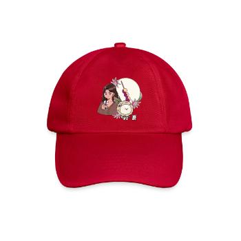 Bubble Tea Girl und Lion mit Hörgerät - Baseballkappe - klassisch Rot - Vorne