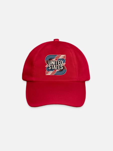 United States - Baseballkappe - klassisch Rot