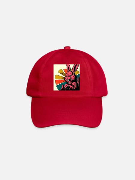 Evil Bunny Rampage - Baseballkappe - klassisch Rot