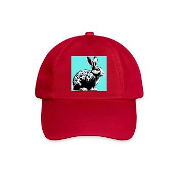 Kaninchen - Baseballkappe - klassisch Rot - Vorne