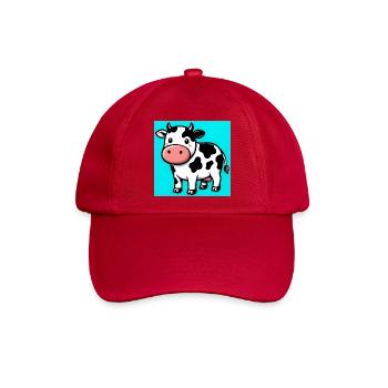 Kuh - Baseballkappe - klassisch Rot - Vorne
