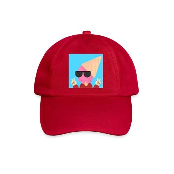 Cooler Typ - Baseballkappe - klassisch Rot - Vorne