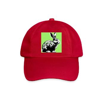 Kaninchen - Baseballkappe - klassisch Rot - Vorne