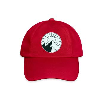 Berg-Sonnen-Design - Baseballkappe - klassisch Rot - Vorne