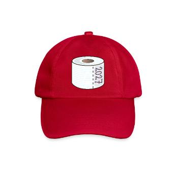 Klopapier Jahr 2027 - Baseballkappe - klassisch Rot - Vorne