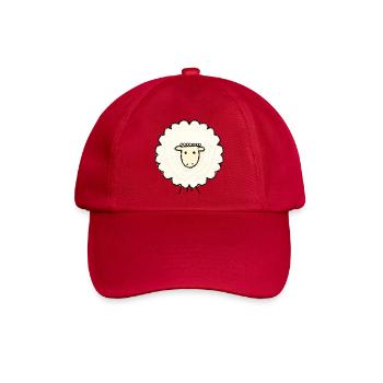 süßes Schaf - Baseballkappe - klassisch Rot - Vorne