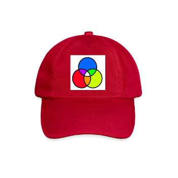 Venn-Diagramm - Baseballkappe - klassisch Rot - Vorne