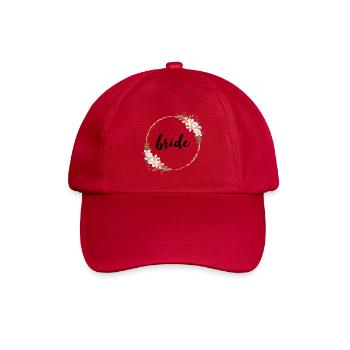 Goldener Blütenring mit Blumen - Baseballkappe - klassisch Rot - Vorne
