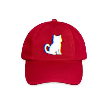 EDM Cat – Elektronische Tanzmusik - Baseballkappe - klassisch Rot - Vorne