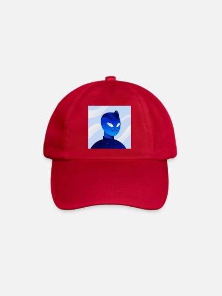 Blue Gradient Mask Avatar - Baseballkappe - klassisch Rot