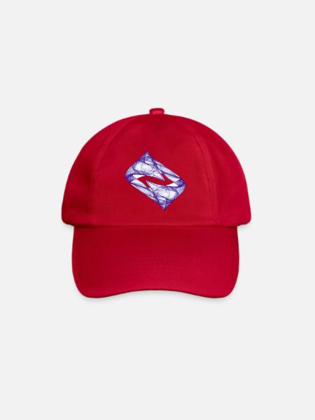 Dynamische Spur - Lila - Baseballkappe - klassisch Rot