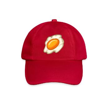 Sunny Fried Egg Illustration - Baseballkappe - klassisch Rot - Vorne