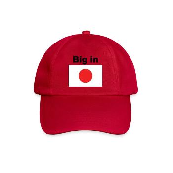 BIG IN JAPAN, JAPAN-FAN-DESIGN, LIEBLINGSLAND 🇯🇵 - Baseballkappe - klassisch Rot - Vorne