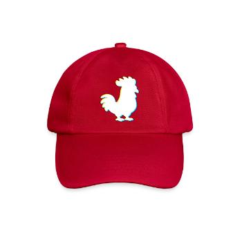 EDM Chicken – Elektronische Tanzmusik - Baseballkappe - klassisch Rot - Vorne