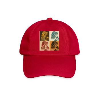 Viking Dreadpop Vierbild - Baseballkappe - klassisch Rot - Vorne