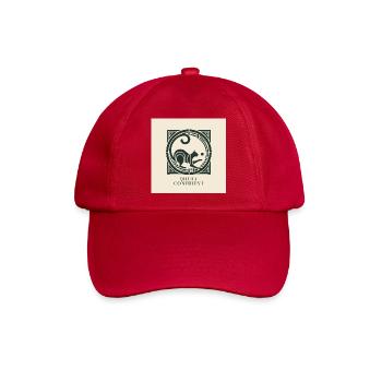 Quietly Confident – Elegante Katze - Baseballkappe - klassisch Rot - Vorne