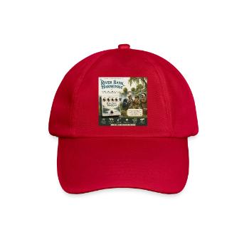 The River Bank Harmonist – ein literarisches Gitarrenpedal - Baseballkappe - klassisch Rot - Vorne