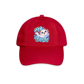 Kuscheliger Robbe Freiheit Design - Baseballkappe - klassisch Rot - Vorne