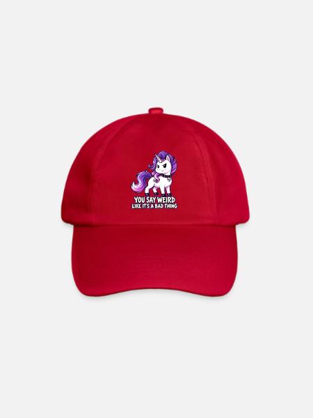 Eigenwilliges Einhorn - Baseballkappe - klassisch Rot