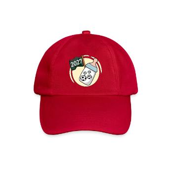Baby verkünden 2027, Fußball - Baseballkappe - klassisch Rot - Vorne