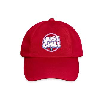 Just Chill Pastell Circle - Baseballkappe - klassisch Rot - Vorne
