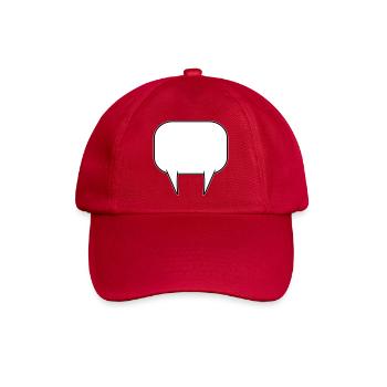 Sprechblase doppelt - Baseballkappe - klassisch Rot - Vorne