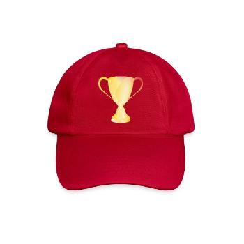 Pokal Gold - Baseballkappe - klassisch Rot - Vorne