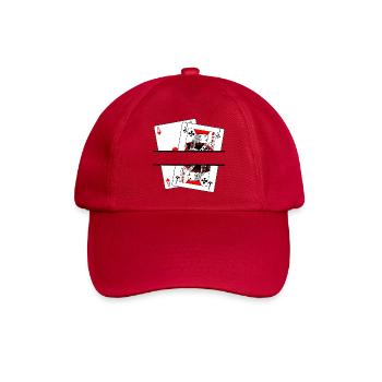 Blackjack-Banner - Baseballkappe - klassisch Rot - Vorne