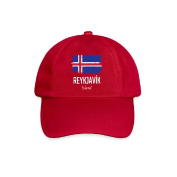 Reykjavík - Baseballkappe - klassisch Rot - Vorne