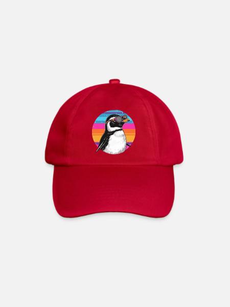 Penguin Neon-Goggles Retro - Baseballkappe - klassisch Rot