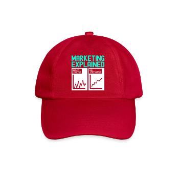 Marketing Manager - Baseballkappe - klassisch Rot - Vorne