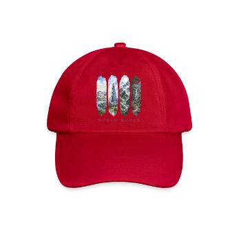 Nordkorea Travel – Architektur & Natur Motiv - Baseballkappe - klassisch Rot - Vorne