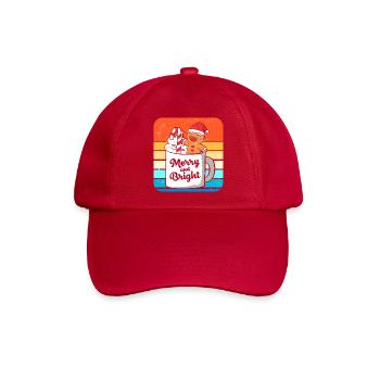 Lebkuchen Weihnachten Lebkuchenmann Gingerbread - Baseballkappe - klassisch Rot - Vorne