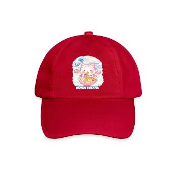 Kawaii Katze Ramen Nudeln Anime Katze - Baseballkappe - klassisch Rot - Vorne