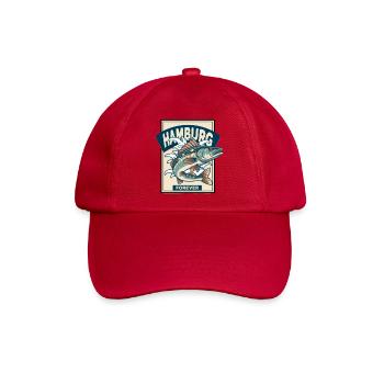 Hamburg Forever – Fischliebe mit Stil - Baseballkappe - klassisch Rot - Vorne