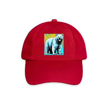 Eisbär - Baseballkappe - klassisch Rot - Vorne