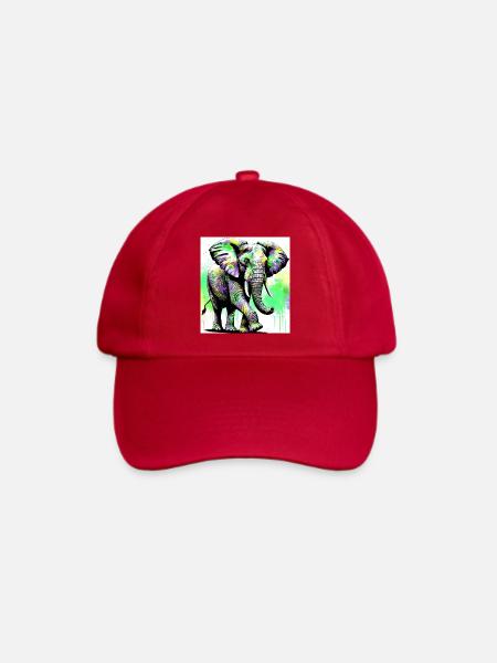 Elefant - Baseballkappe - klassisch Rot