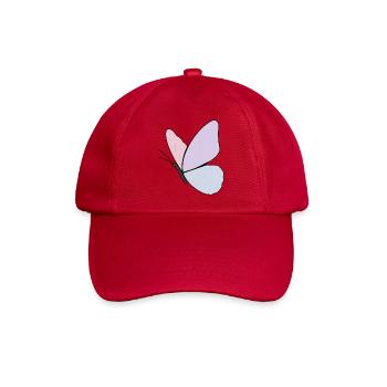 Pastellfarben Schmetterling Design - Baseballkappe - klassisch Rot - Vorne